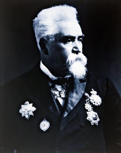 Sir Hiram Maxim (foto a p/b) de Photographer English