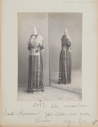 Página de Álbum: House of Worth, Vestido de Photographer French