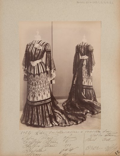 Página de Álbum: House of Worth, Vestido de Noite de Photographer French