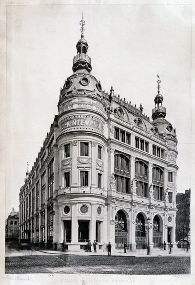 Loja de departamentos Printemps em Paris. de Photographer French