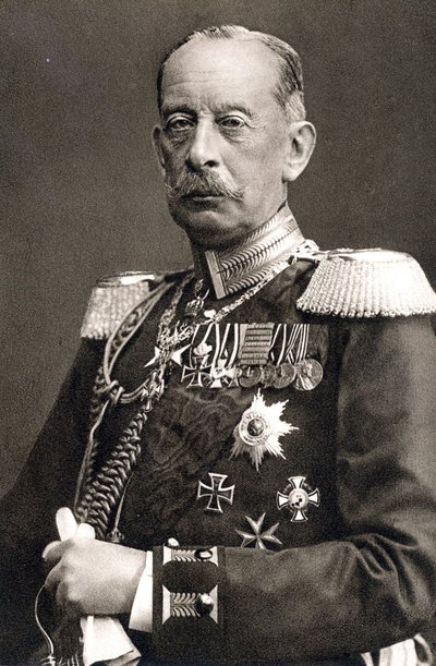 Alfred von Schlieffen (fotografia a preto e branco) de Photographer German