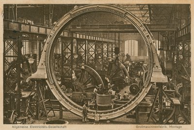 Allgemeine Elektricitats-Gesellschaft. Postal enviado em 20 de abril de 1913. de Photographer German