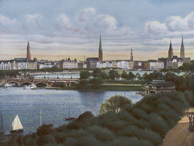 Hamburgo: Lombardsbrucke (foto) de Photographer German