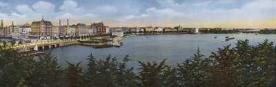 Hamburgo: Panorama do velho e do novo Jungfernstieg (foto) de Photographer German
