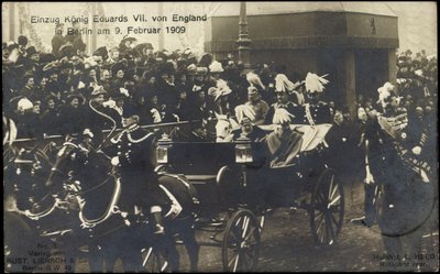 Rei Eduard VII contra Inglaterra em Berlim, 9 de fevereiro de 1909 de Photographer German