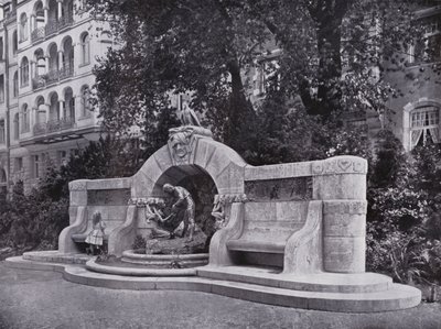 Leipzig: Marchenbrunnen (foto a p/b) de Photographer German