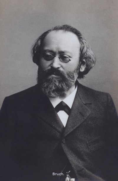 Max Bruch, maestro e compositor alemão (foto a p/b) de Photographer German