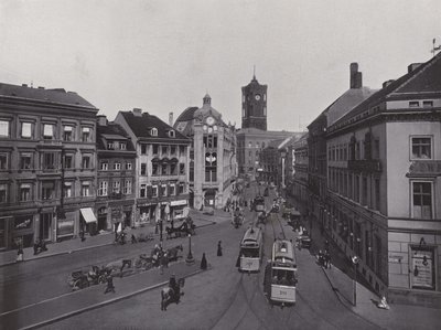 Molkenmarkt, Spandauer Strasse e Prefeitura (foto a p/b) de Photographer German