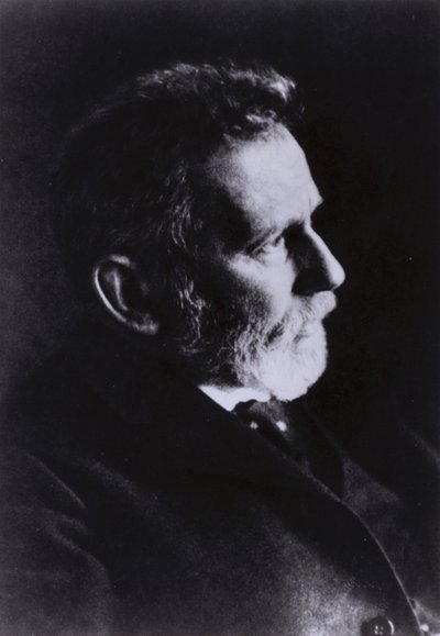 Paul Ehrlich, médico e cientista alemão (foto a p/b) de Photographer German