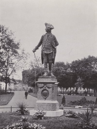 Potsdam, Monumento de Frederico o Grande (foto a p/b) de Photographer German