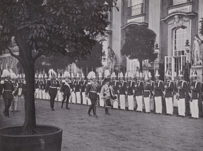 Potsdam, Recepção do Príncipe pelo Imperador no Palácio Novo (foto a p/b) de Photographer German