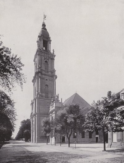 Potsdam, Igreja Garrison (foto a p/b) de Photographer German
