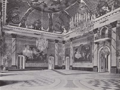 Potsdam, Neues Palais, Marble Hall (foto a p/b) de Photographer German