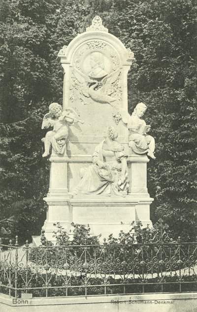 Robert Schumann Memorial, Bonn, Alemanha (foto a p/b) de Photographer German