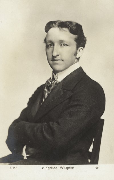 Siegfried Wagner, compositor e maestro alemão (foto a p/b) de Photographer German