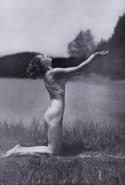 O corpo belo, cultura física para mulheres (fotografia a preto e branco) de Photographer German