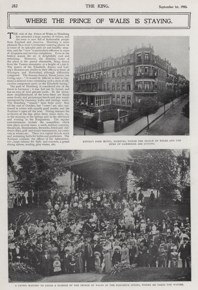 Visita do Príncipe de Gales e do Duque de Cambridge ao balneário termal de Bad Homburg, Alemanha de Photographer German