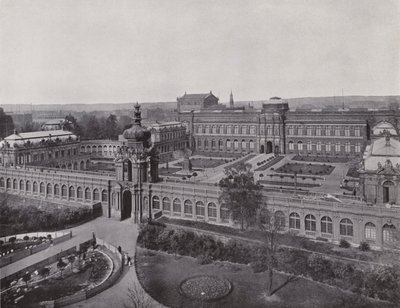 Zwinger, vista geral (foto a p/b) de Photographer German