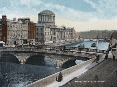 Four Courts, Dublin (foto a cores) de Photographer Irish