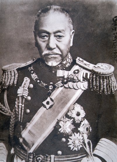 Almirante Togo (foto a p/b) de Photographer Japanese