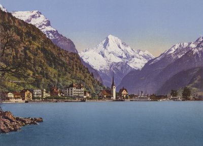 Fluelen e Bristenstock 3074m (foto a cores) de Photographer Swiss