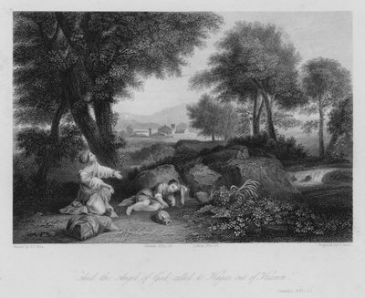 Hagar no Deserto, Génesis XXI de Pier Francesco Mola