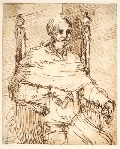 Retrato do Papa Júlio II, depois de Rafael de Pier Francesco Mola