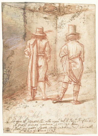 Retratos de Pier Francesco Mola e Niccolò Simonelli de Pier Francesco Mola