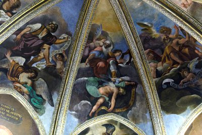 Afresco representando o profeta David, c.1626 (fresco) de Pier Francesco Morazzone