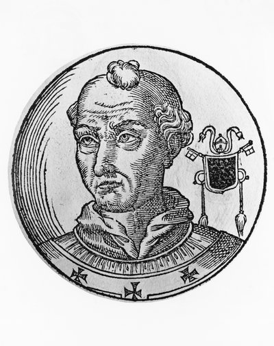 Retrato de Adrian II (792-872) de Blaise Nicolas Le Sueur