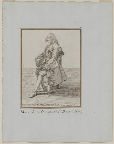 Monsieur Ition Cirurgião do sre. Duque de Nivers de Pier Leone Ghezzi