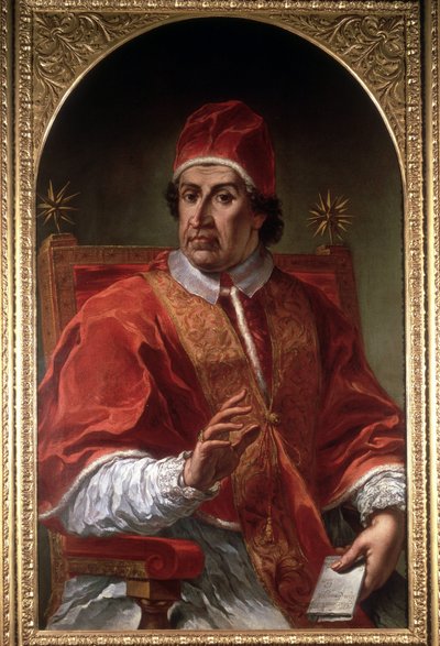 Retrato de Clément XI (1649 - 1721) de Pier Leone Ghezzi. Museo di Roma. Roma de Pier Leone Ghezzi
