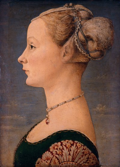 Retrato de uma mulher, segunda metade do século XV. de Piero del Pollaiuolo