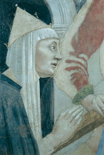 Detalhe de The Legend of the True Cross mostrando a descoberta e verificação da True Cross, de Piero della Francesca de Piero della Francesca