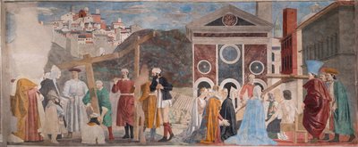 A descoberta das três cruzes e a verificação da cruz, de As histórias da verdadeira cruz (fresco) de Piero della Francesca