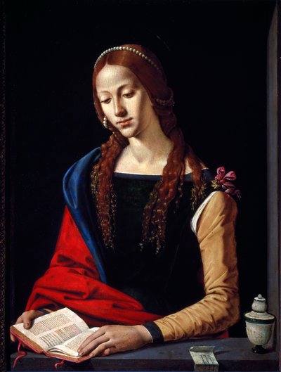 Madeleine Painting by Piero di Cosimo (1461/2-1521) 1485-1490 Dim. 72x53 cm Palazzo Barberini, Galleria Nazionale Arte Antica, Roma de Piero di Cosimo