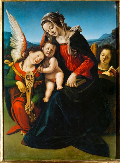 Nossa Senhora e o Menino com anjos de Piero di Cosimo