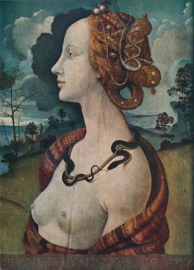 Retrato de Simonetta Vespucci, c1480, 1939 de Piero di Cosimo