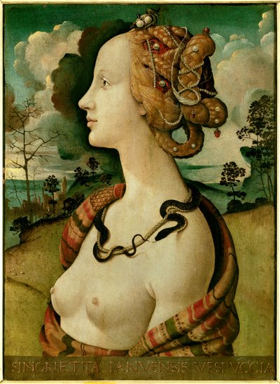 Retrato de uma mulher que disse de Simonetta Vespucci de Piero di Cosimo