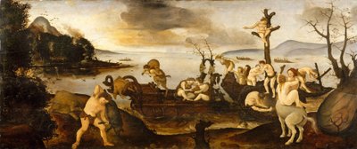 O Retorno da Caçada, c.1505-7 (têmpera e óleo sobre madeira) de Piero di Cosimo