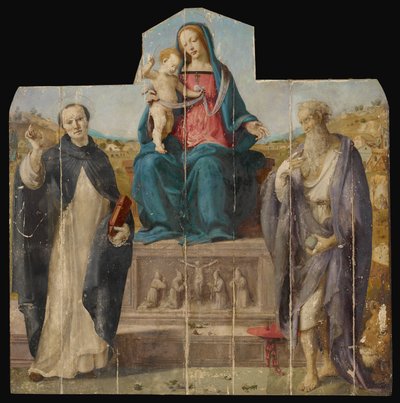 Virgem e Menino com São Vicente Ferrer e Jerônimo de Piero di Cosimo