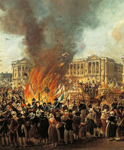 Celebração da Unidade, por Pierre Antoine Demachy (1723-1807), detalhe de Pierre Antoine Demachy
