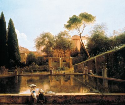 Vista dos jardins da Villa d