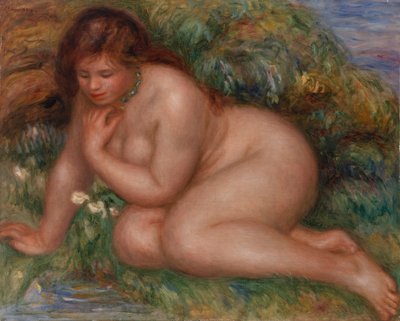 Banhista a olhar para si próprio na água (Baigneuse se mirant dans l'eau) de Pierre-Auguste Renoir