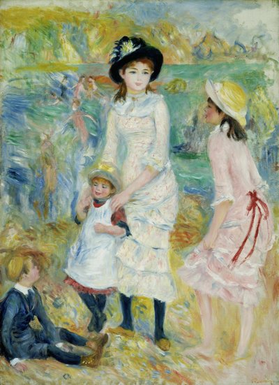 Crianças à beira-mar, Guernsey de Pierre-Auguste Renoir