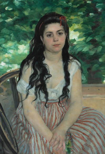No verão - La bohémienne de Pierre Auguste Renoir