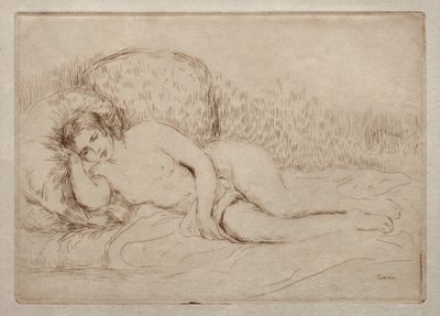 Mulher nua deitada de Pierre-Auguste Renoir