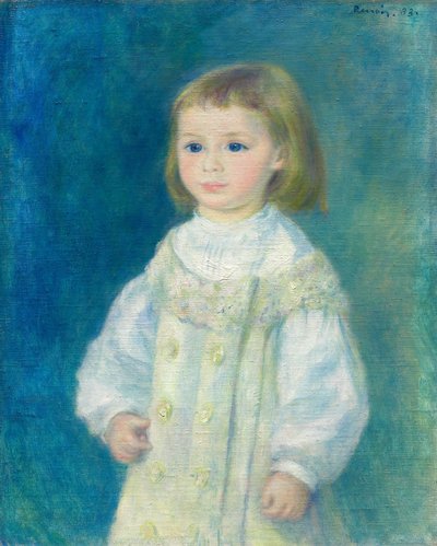 Lucie Berard (Criança de branco) de Pierre-Auguste Renoir