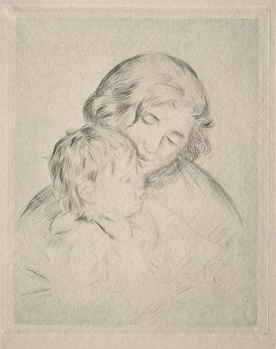 Mãe e filho de Pierre-Auguste Renoir