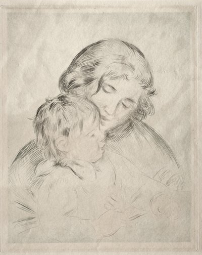 Mãe e filho de Pierre-Auguste Renoir